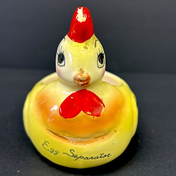 Retro /vintage JOSEF ORIGINALS anthropomorphic ceramic chicken egg separator - Picture 2 of 9